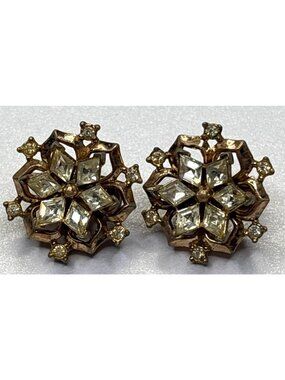 Vintage Crown Trifari Alfred Philippe Twinkle Star Earrings |1950's | Mother's D